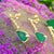 Natural Emerald Diamond Dangle Earrings 14k Y Gold 2.23 TCW Certified For Sale - Image 9 of 11