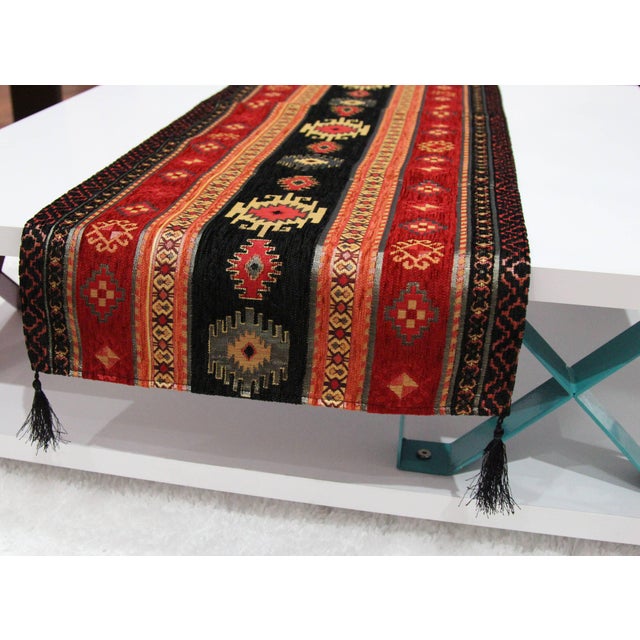Turkish Kilim Patterned Table Runner Chairish