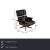 The Vitra Eames Lounge Chair comes with an ottoman as part of the set for maximum comfort. The color combination of light...