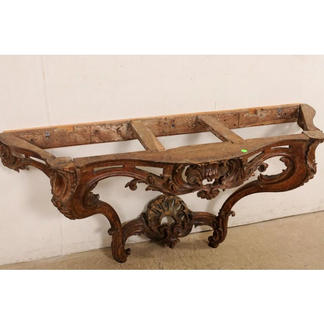 18th Century 18th Century French Rococo Serpentine Console For Sale - Image 5 of 11