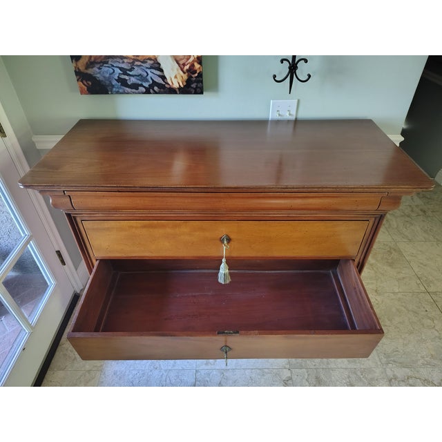 Wood 19th Century French Louis Philippe Mahogany Commode, Chest of Drawers For Sale - Image 7 of 13