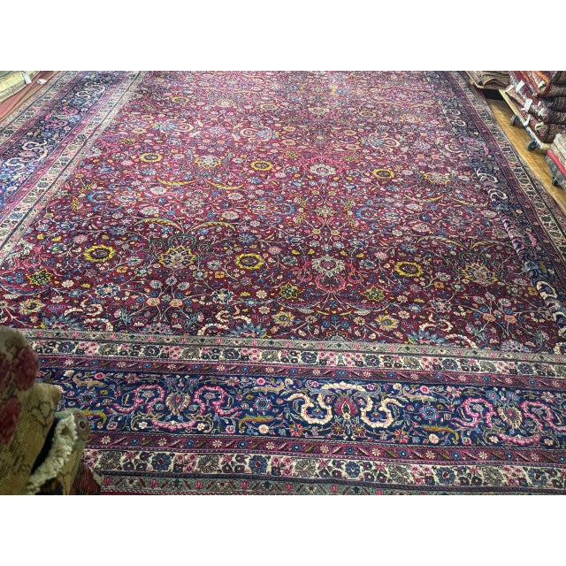 Pasargad DC Fine Hand Knotted Antique Tabriz Rug For Sale In Washington DC - Image 6 of 6