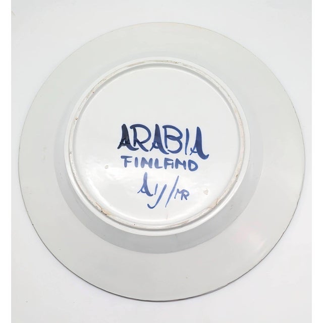 Vintage Arabia of Finland "Paju" 14" Round Serving Platter For Sale - Image 11 of 12