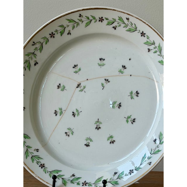 19th Century English Hand Painted Porcelain Serving Dish For Sale - Image 4 of 10