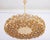 A huge wonderful and high-quality gilded chandelier/pendant light fixture by palwa (palme & walter), germany, 1970s it is...