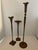 Rustic Hand Forged Copper Candle Holders From Hessel Studios For Sale - Image 3 of 12