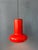 Vintage Space Age Red Cone Pendant Lamp For Sale - Image 5 of 11