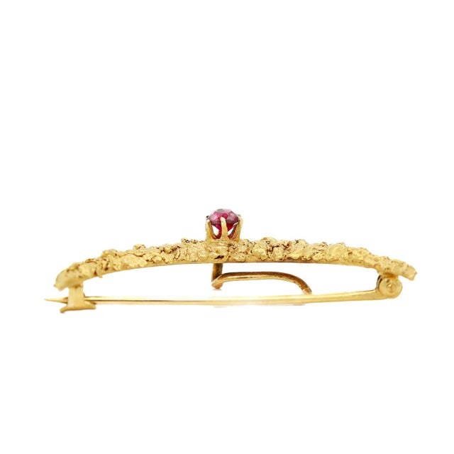 Antique 'Gold Rush' Montana Gold Watch Holder Pin or Brooch For Sale - Image 11 of 12