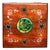 Vintage Rosewood Jewelry Box With Mother of Pearl & Jade Inlay | Chinoiserie Trinket Box For Sale