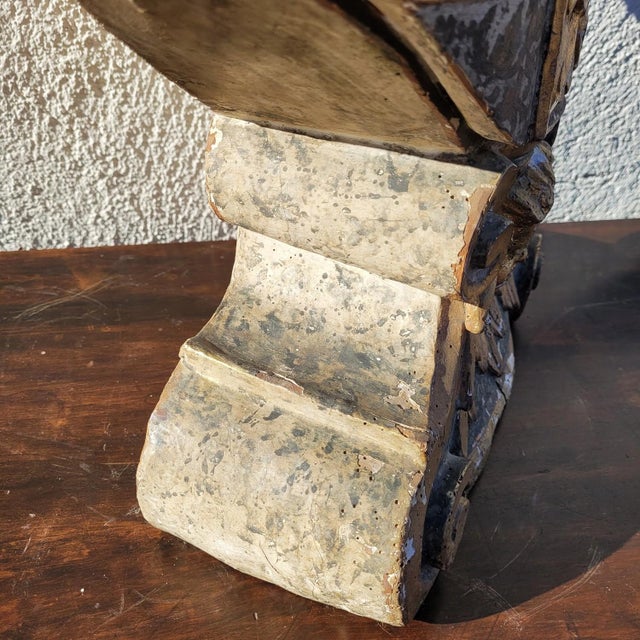 Unknown, Bust of Saint or Bishop, 17th-18th Century, Gilded Wood For Sale - Image 18 of 18