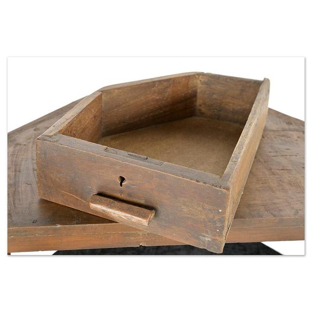 Polygonal Wood and Glass Display Case For Sale - Image 5 of 7