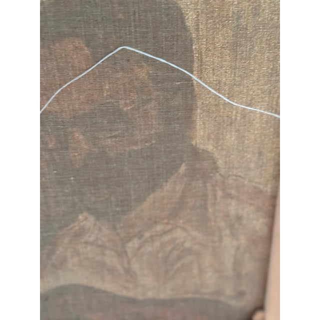 Karin Larsson, Musician with Guitar, 1970s, Oil Painting on Canvas, Framed For Sale - Image 14 of 18