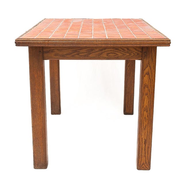 Oak Kitchen Table, 1950s For Sale - Image 3 of 9