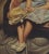 Nicola del Basso, Child on Armchair, 21st Century, Oil on Canvas For Sale - Image 4 of 5