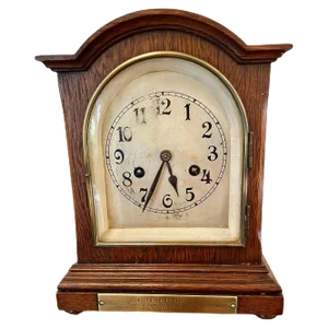 Antique Oak Bracket Clock with 8-Day Striking Movement
