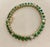 Emerald 6 Carat Emerald & 1.5 Carat Diamond Tennis Bracelet 14 Karat Yellow Gold S-Shape For Sale - Image 8 of 18