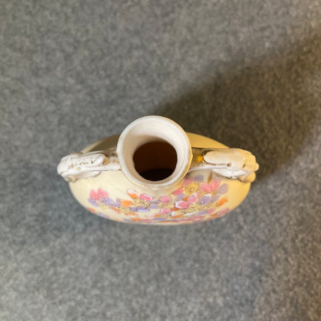 Antique Victoria Carlsbad Double Handled Porcelain Vase, Austria For Sale In Orlando - Image 6 of 8