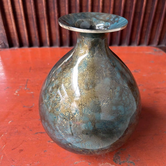 Copper Ikebana Flower Vase, Japan, 1980s For Sale - Image 10 of 13
