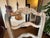 French Dining Chairs (6) Ladder-Back Rush Seats Custom Pads For Sale - Image 9 of 12