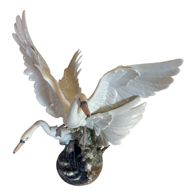 LLadro Swans Take Flight For Sale