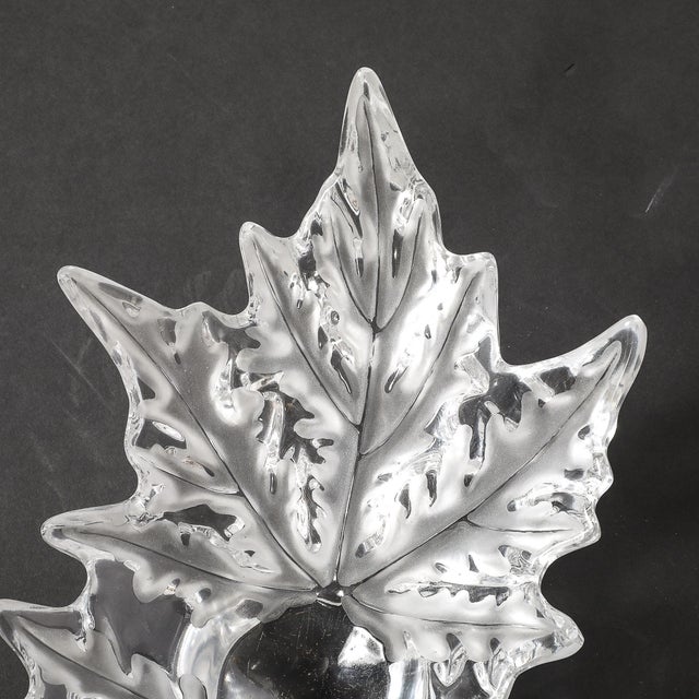 Mid-Century Modernist Crystal "Champs Élysées" Centerpiece Bowl Signed Lalique For Sale - Image 16 of 18