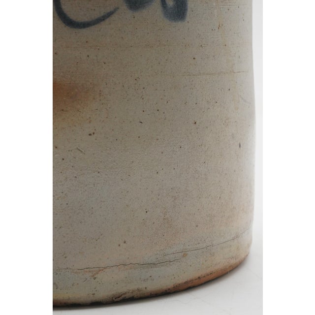 g.w. Fulper & Bros. Blue Stoneware Jug W. Handle For Sale - Image 9 of 12