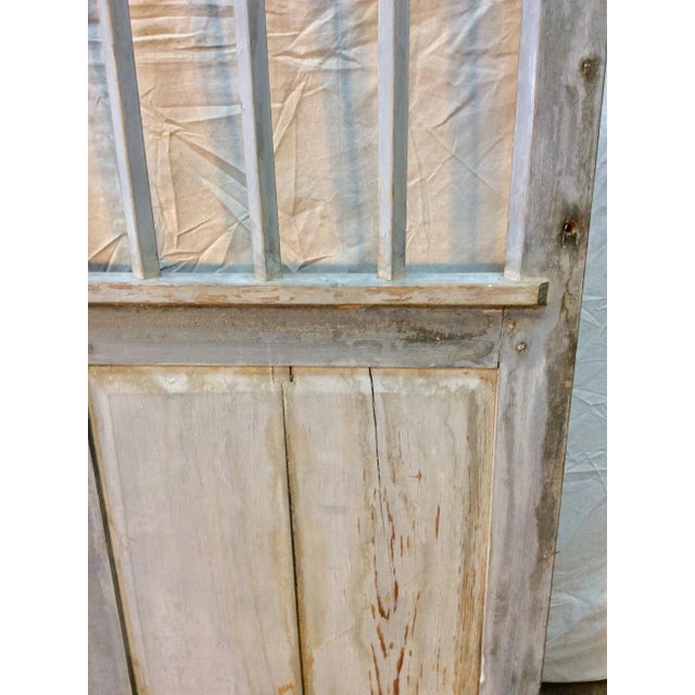 Late 20th Century Early 20th Century French Wood Painted Garden Gate For Sale - Image 5 of 13