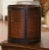 This antique grain measuring recipient was crafted in France, circa 1870. The bucket features metal straps, forged nails...