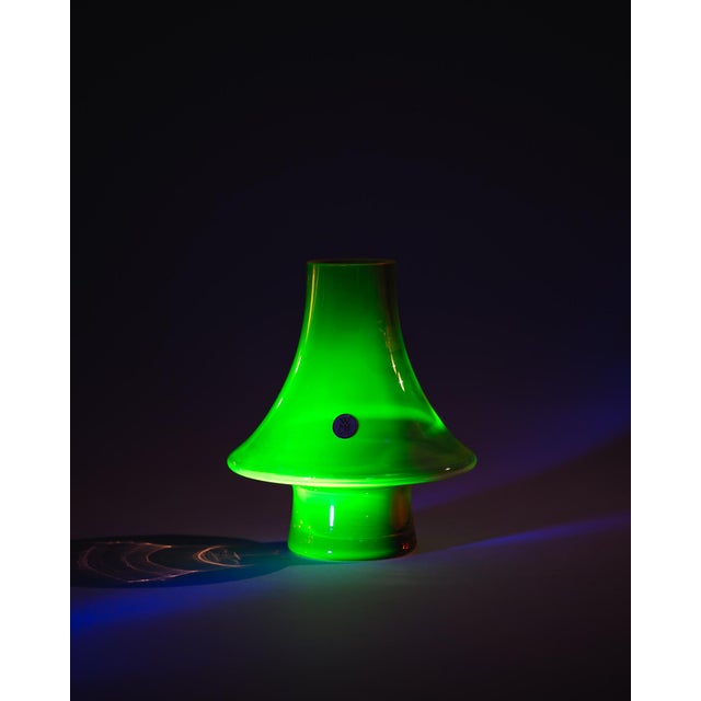 Vintage UV-Reactive Glass Vases by Cari Zalloni for WMF, 1970s, Set of 2 For Sale - Image 13 of 18