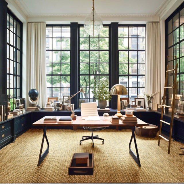 Transitional Part & Parcel Goods Jute Weave Rug, 10'x14', Mustard For Sale - Image 3 of 5