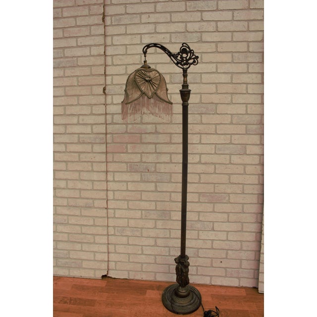 Victorian Figural Floor Lamp With Shade Chairish