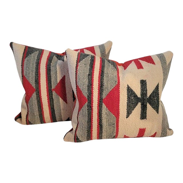 1920s Weaving Wool Pillows -Pair For Sale