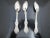 Gorgeous antique sterling set of 3 Alvin citrus spoons in Old Orange Blossom pattern. Each measures approximately 5 7/8"....