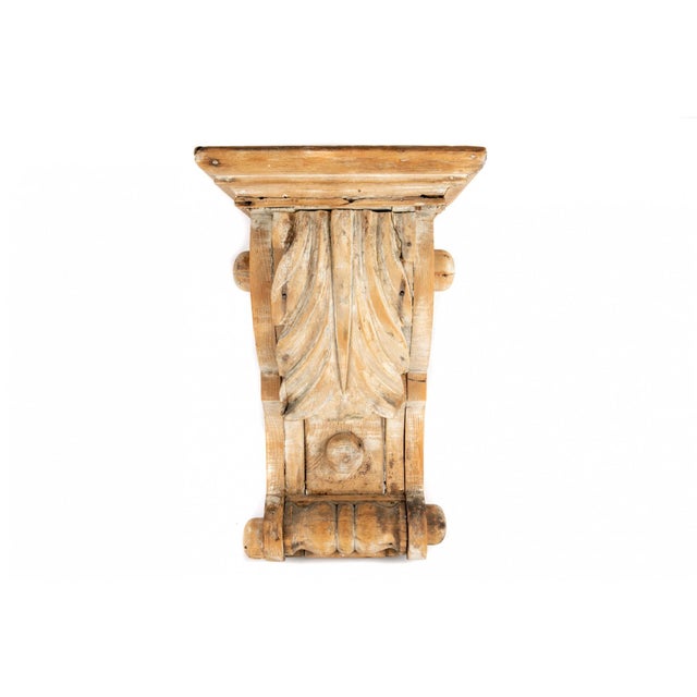 Antique Architectural Hand-Carved Classical Revival Style Corbel For Sale - Image 10 of 13