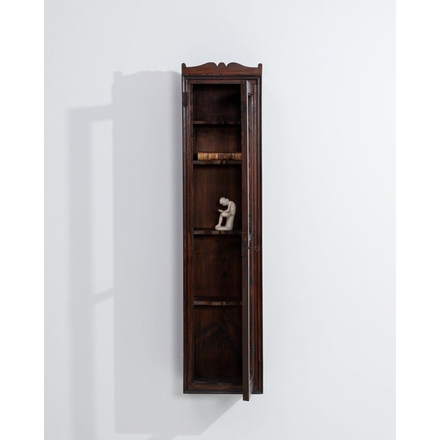 19th Century 19th Century France Brown Wood Display Cabinet For Sale - Image 5 of 10