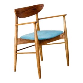 Mid-Century Danish Elm and Teak Lounge Chair For Sale
