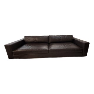 Restoration Hardware Maxwell Leather Sofa - Large For Sale