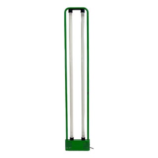 Green Double Neon Lamp by Gian N. Gigante for Zerbetto, 1980s For Sale