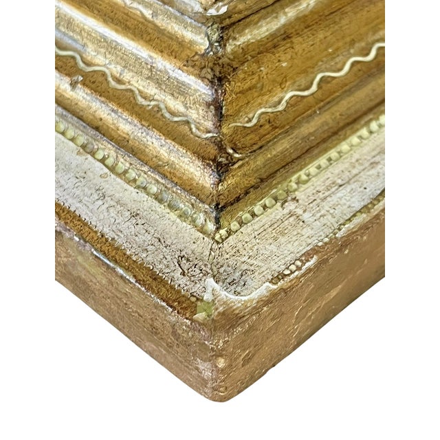 Florentia Vintage Florentine Italian Gilt Wood Obelisk For Sale - Image 4 of 10