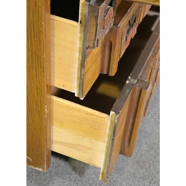 Mid 20th Century Mid 20th Century Tall Brutalist Wardrobe by Lane For Sale - Image 5 of 8