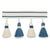 Contemporary Sample - Schumacher Merida Tassel Fringe in Marine For Sale - Image 3 of 3