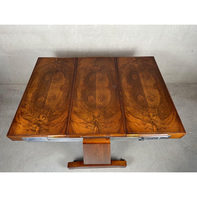 Art Deco Besway Table in Burl Wood, 1930s For Sale - Image 18 of 18