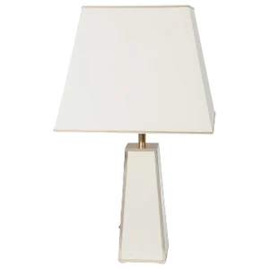Hollywood Regency Style Gold & Cream Table Lamp, 1970s