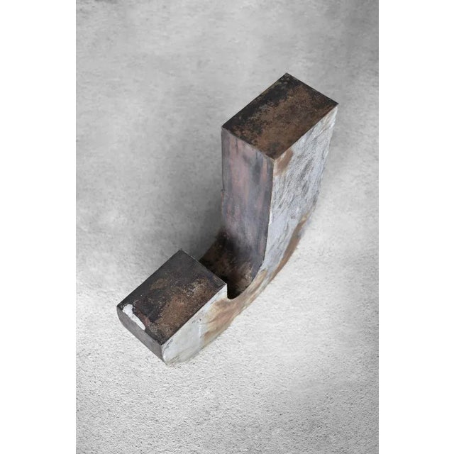 Large Vintage Polish Industrial Metal Letter J, 1950s For Sale - Image 4 of 11