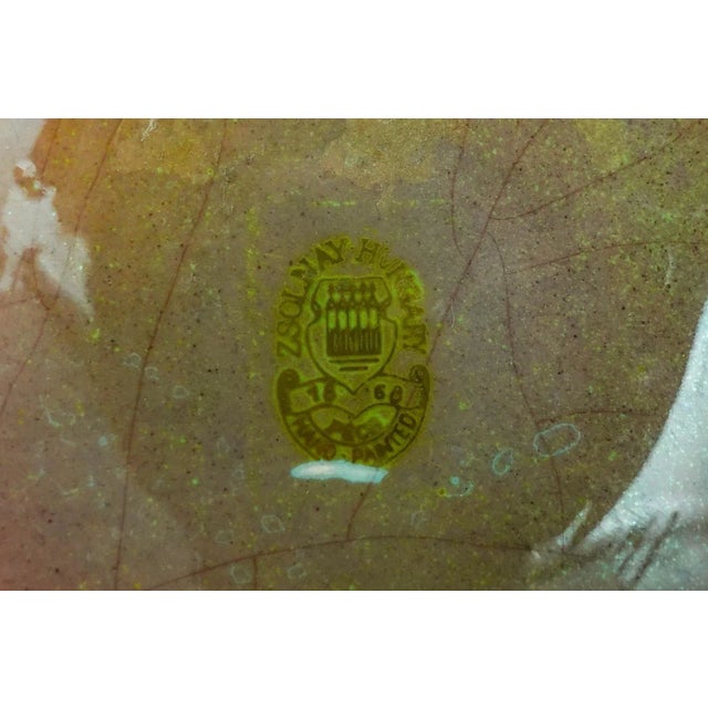 Mid 20th Century Zsolnay Hungary Vintage Art Deco Eosin Tankard Pitcher Ewer Jug For Sale - Image 9 of 9