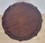 Vintage Wine Tripod Table Piecrust Scalloped Edge English 1950 Postage Available For Sale - Image 4 of 18