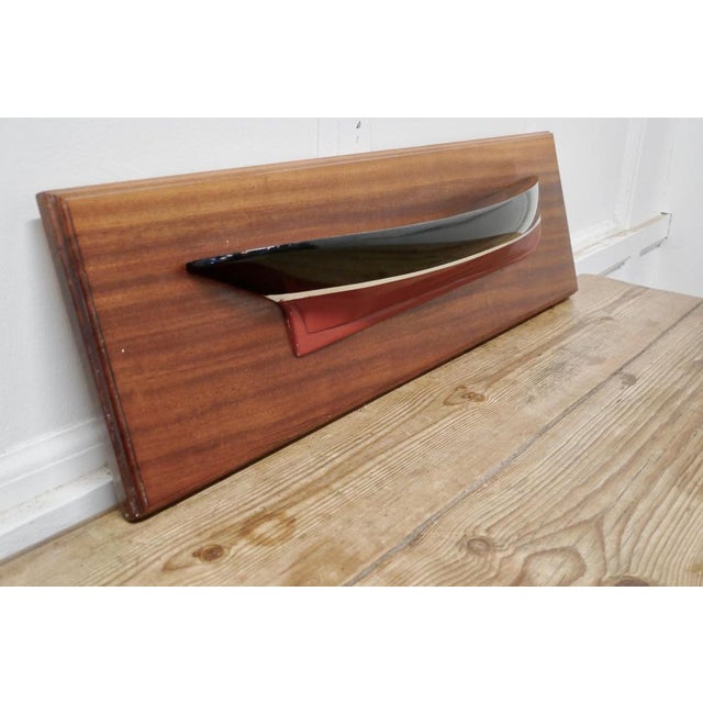 Mounted Half Block Boat, 1960s For Sale - Image 3 of 6