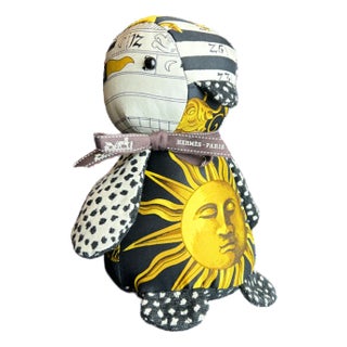 Hermes Astrologie Vintage Silk Scarf Courageous Penguin For Sale