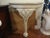 Shabby Chic Venetian Painted and Parcel Gilt Console Tables-Pair For Sale - Image 3 of 13