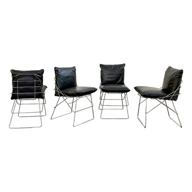 Sof Chairs by Enzo Mari for Driade, Set of 4 For Sale